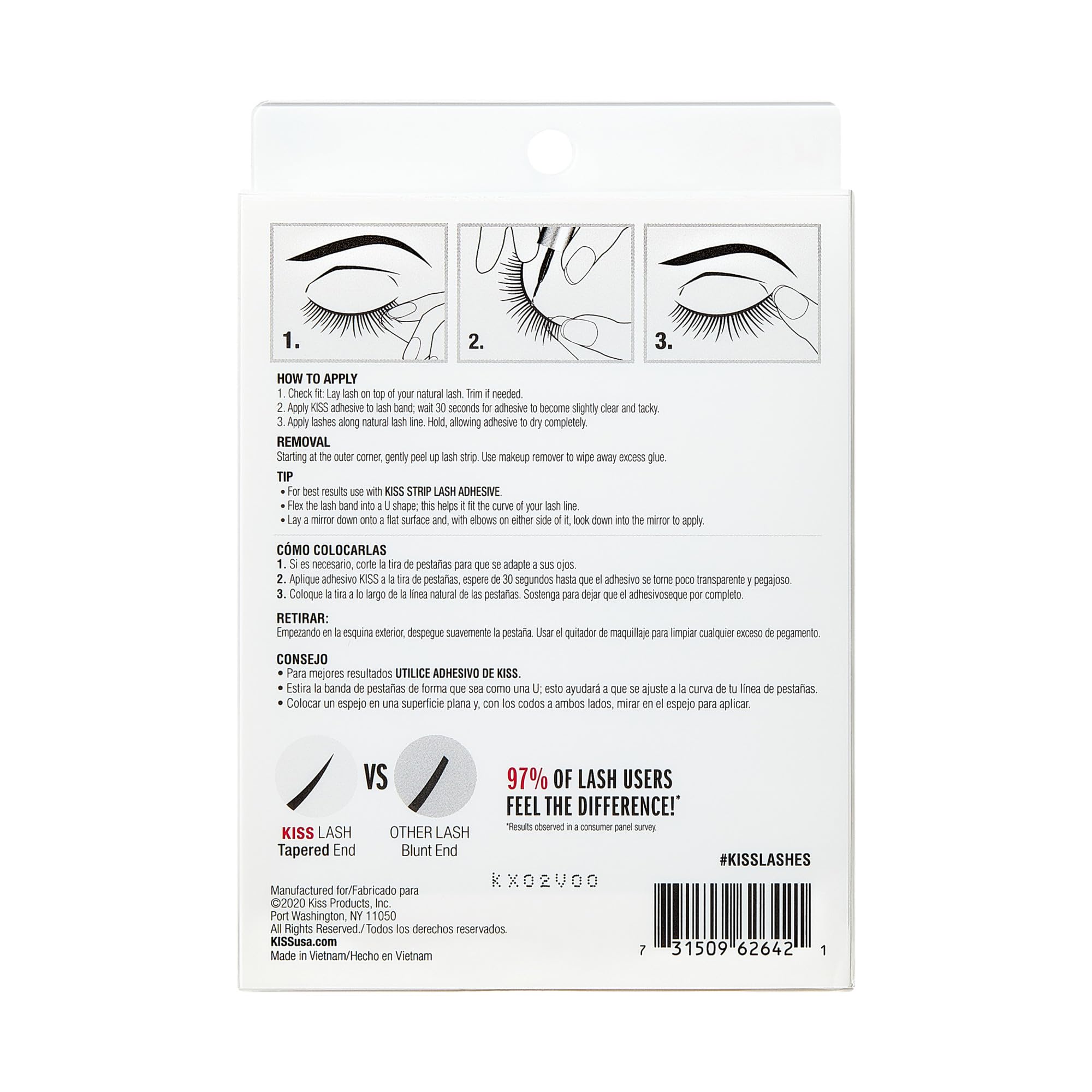 KISS Looks So Natural Sultry 12 mm, variedad de estilos para looks diarios.
