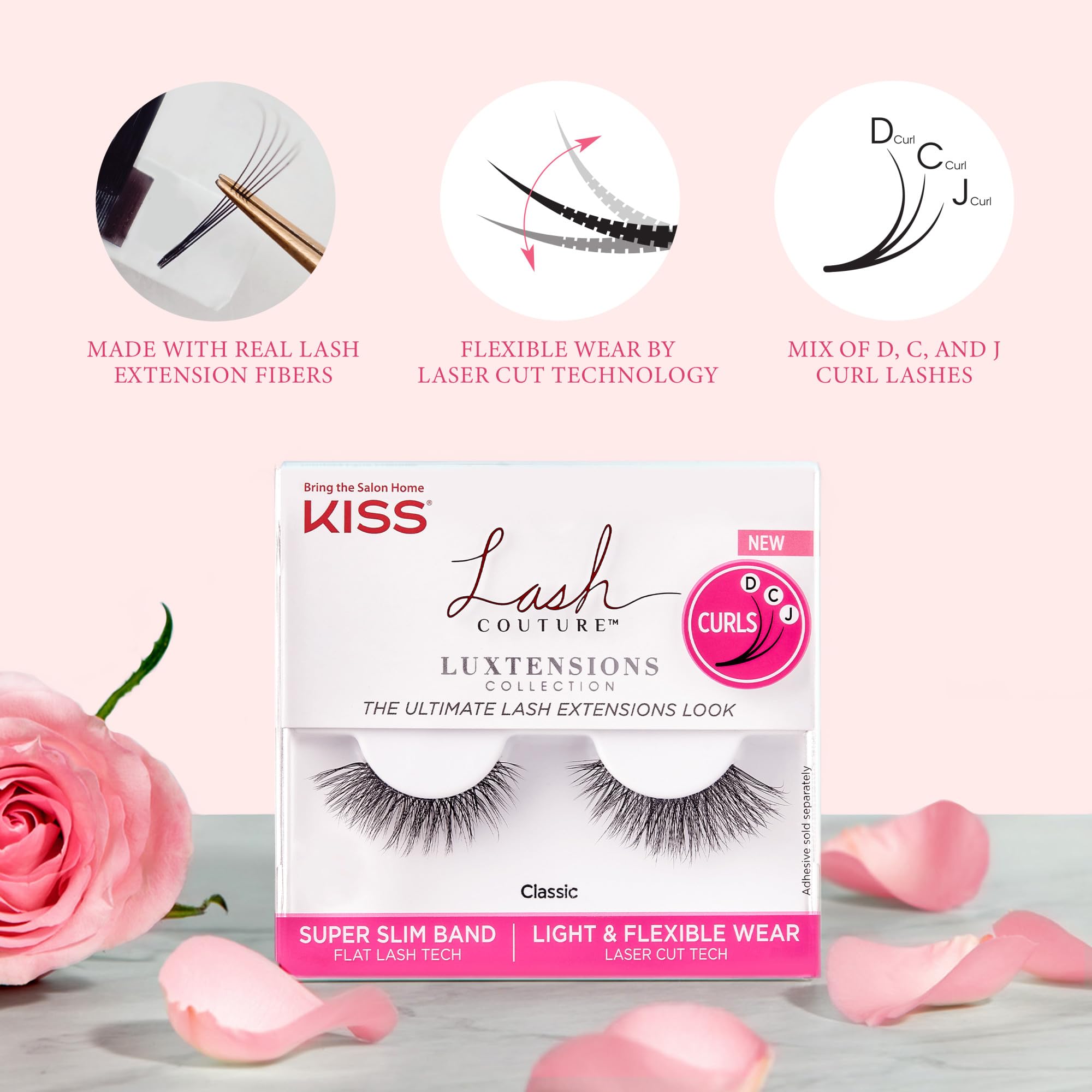 KISS LuXtensions cuatro pares reutilizables para múltiples looks