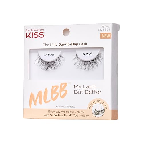 KISS Mis Lash All Mine 10mm, aspecto realista con apariencia natural.