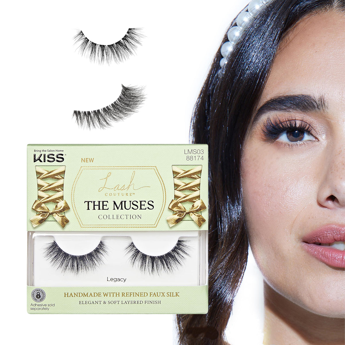 KISS The Muses Legacy 12mm, pestañas para un aspecto natural y duradero.
