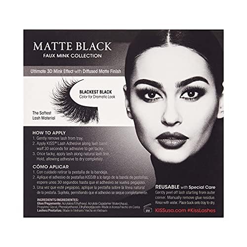 KISS Negro Mate, complemento ideal para ritual diario de maquillaje.