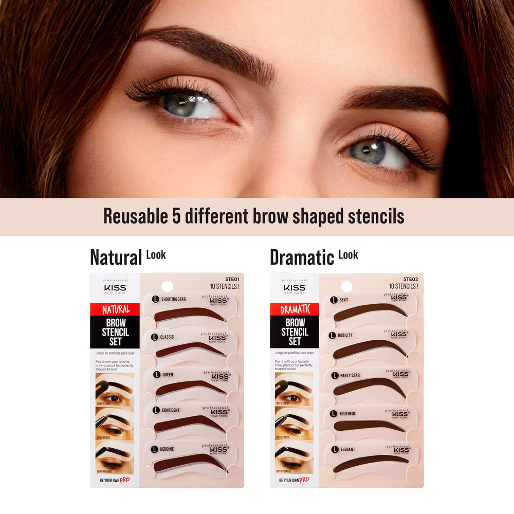 Kit compacto Kiss New York para retoques de cejas en cualquier lugar