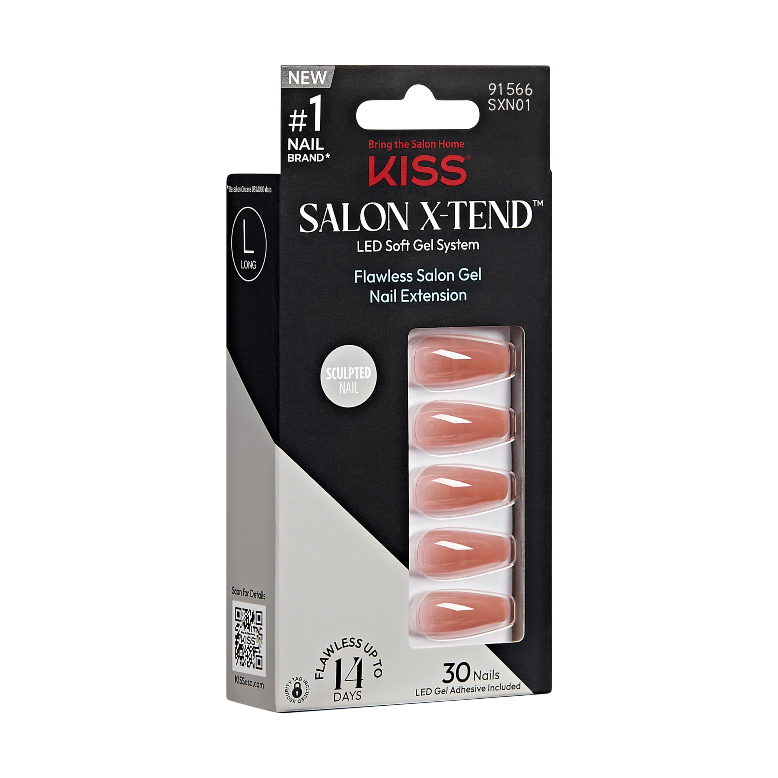 Kiss New York X-tend Set Inicial 30 uñas para manicura en casa