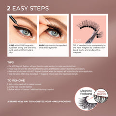 KISS pestanas magneticas Charm 12mm look natural y duradero