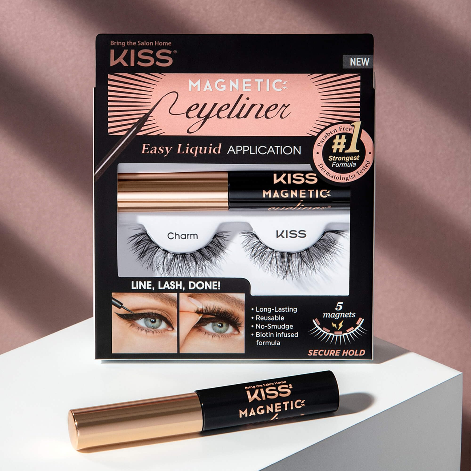 KISS pestanas magneticas Charm duraderas para uso diario