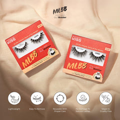 Kiss Slim Thicc 16 mm, par de pestañas para un look natural.