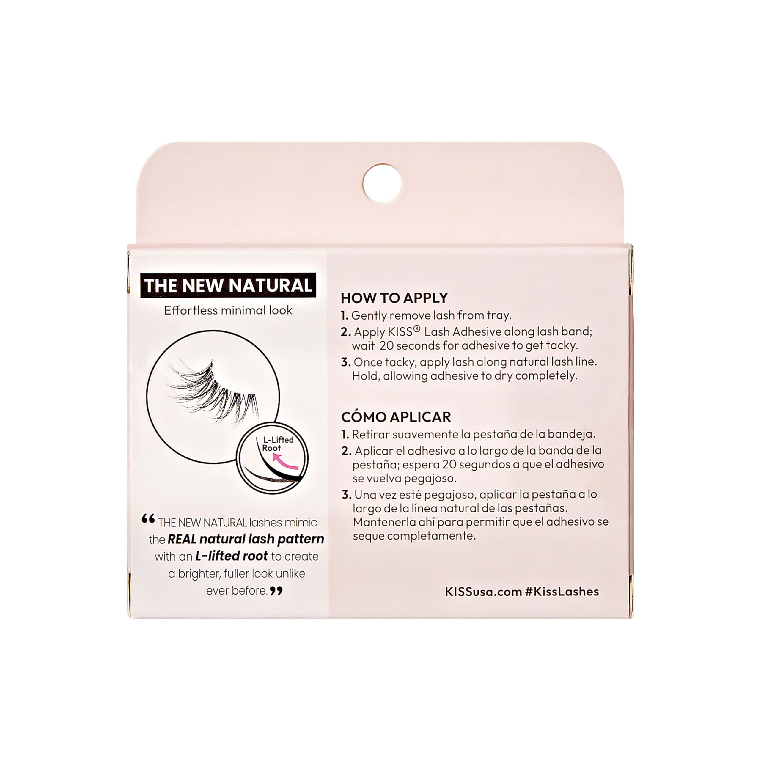 KISS The New Natural Freckles: conjunto de medias pestañas para efecto natural