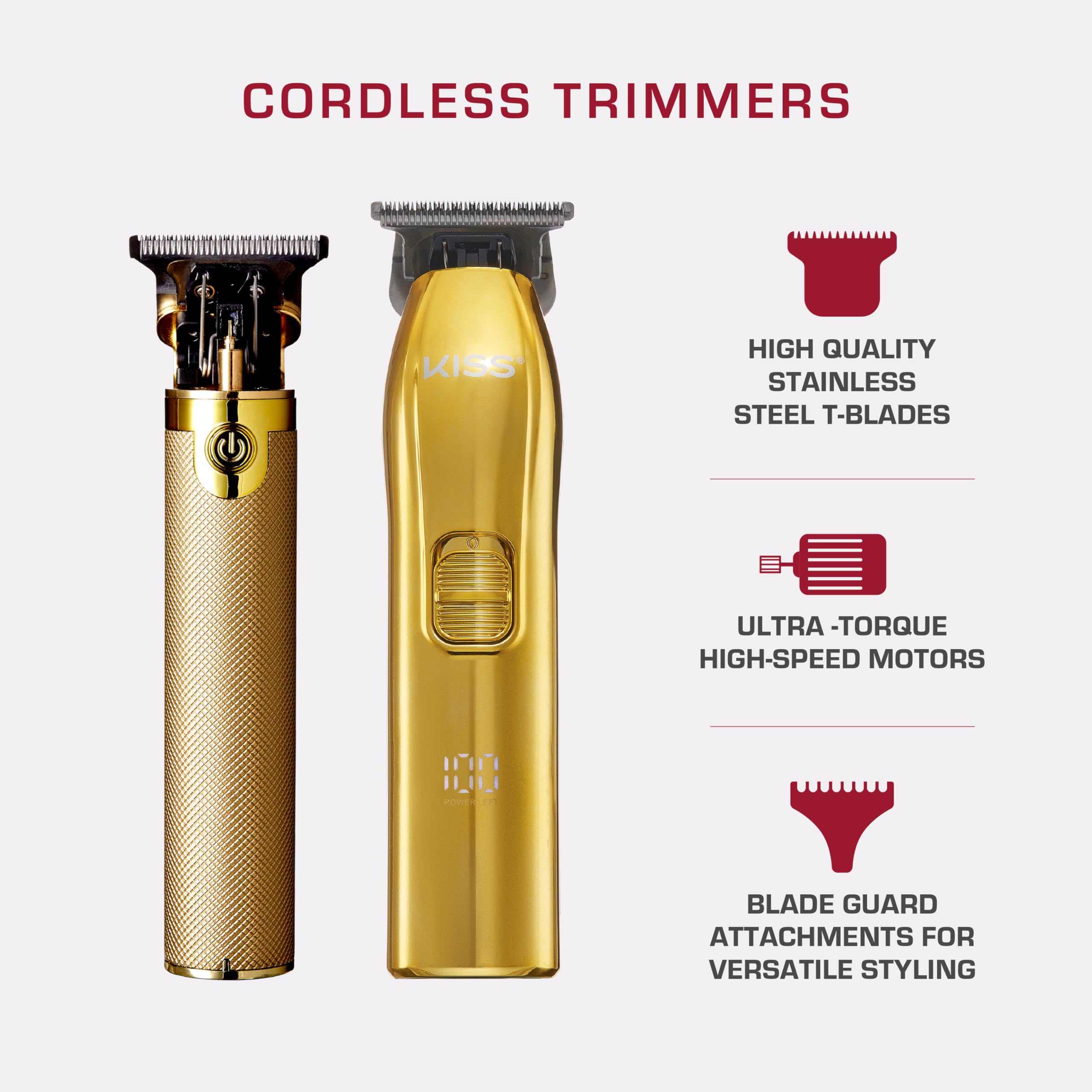 KISS Precision Blade: cubierta negra protege la cuchilla cuando no se usa.