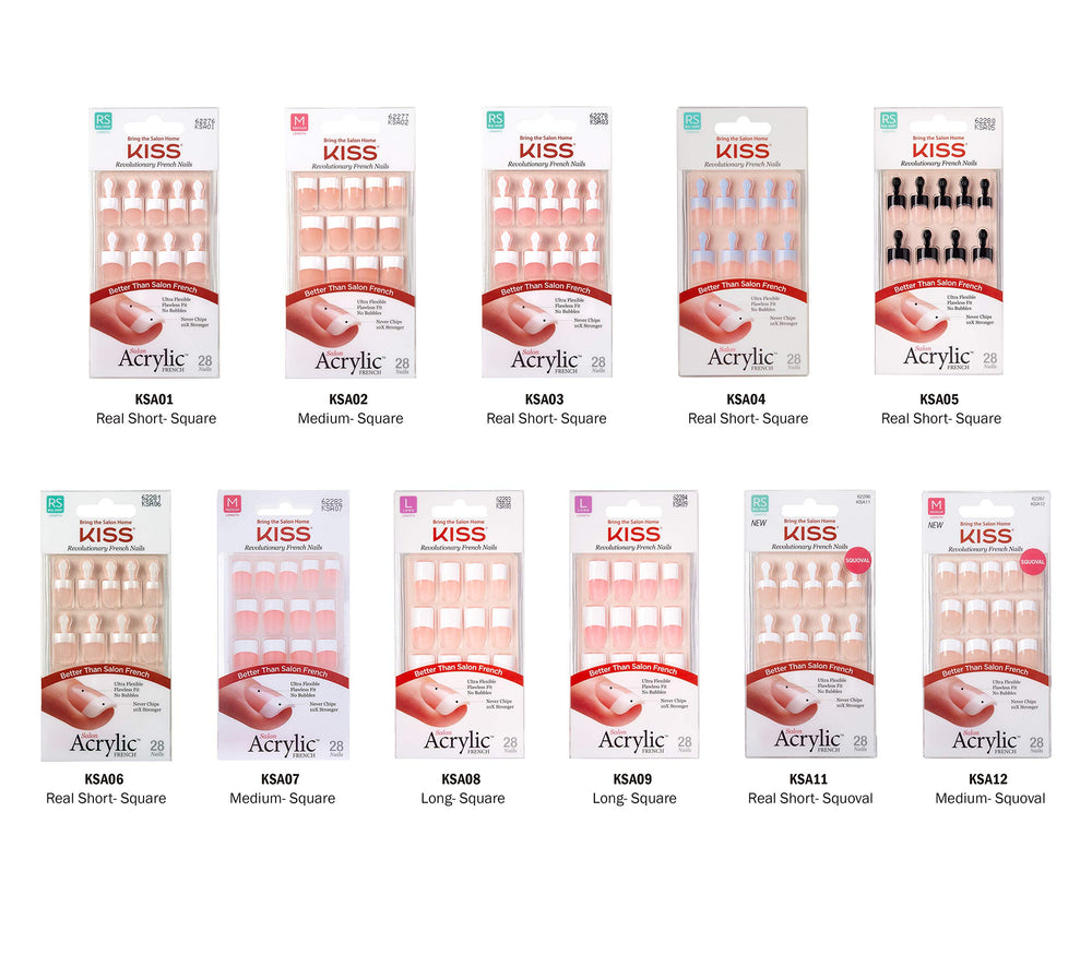 Kiss-Salon Acabado Sin Burbujas Frances: superficie lisa para un look limpio.