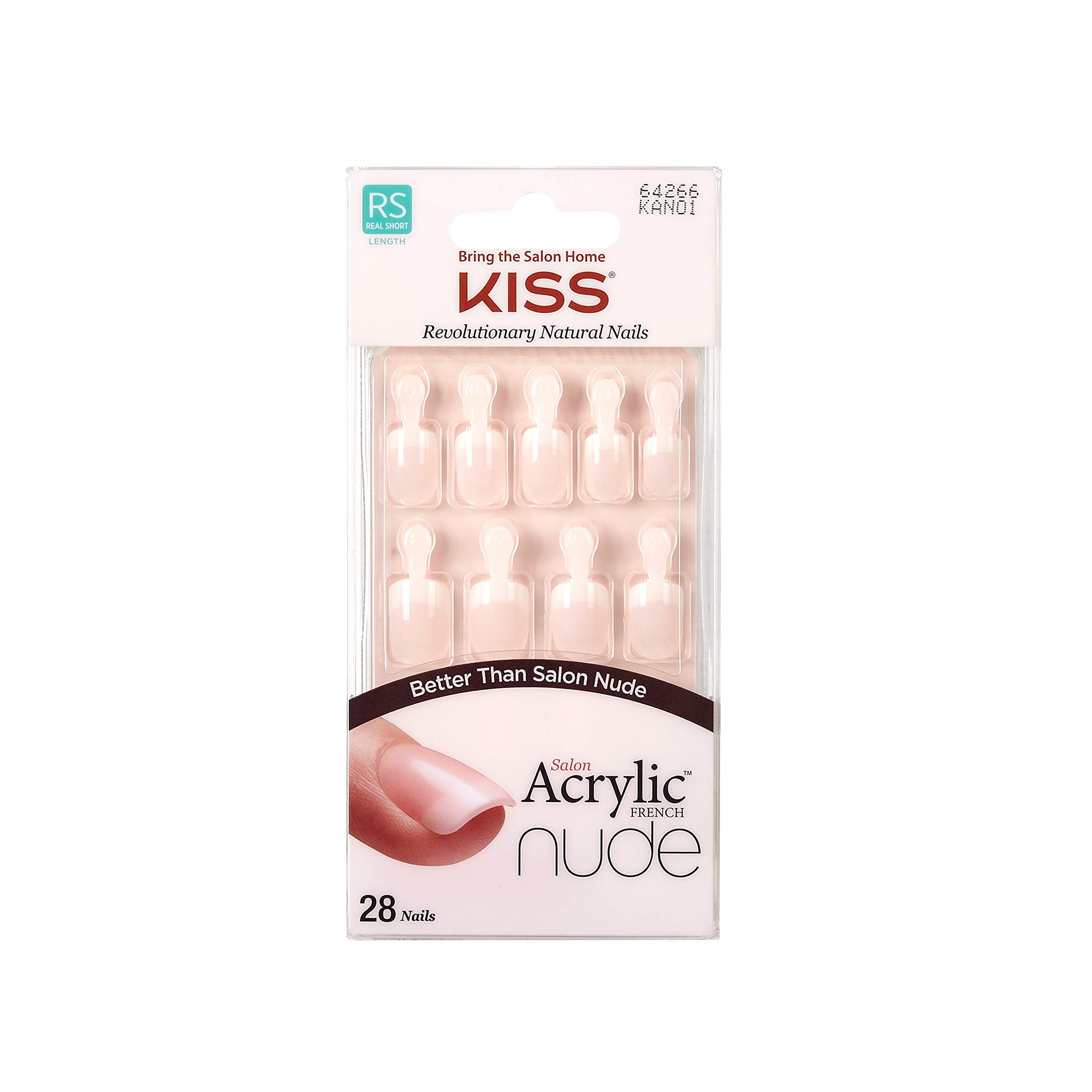 KISS Kiss Salon Longitud corta real ofrece comodidad durante la manicura