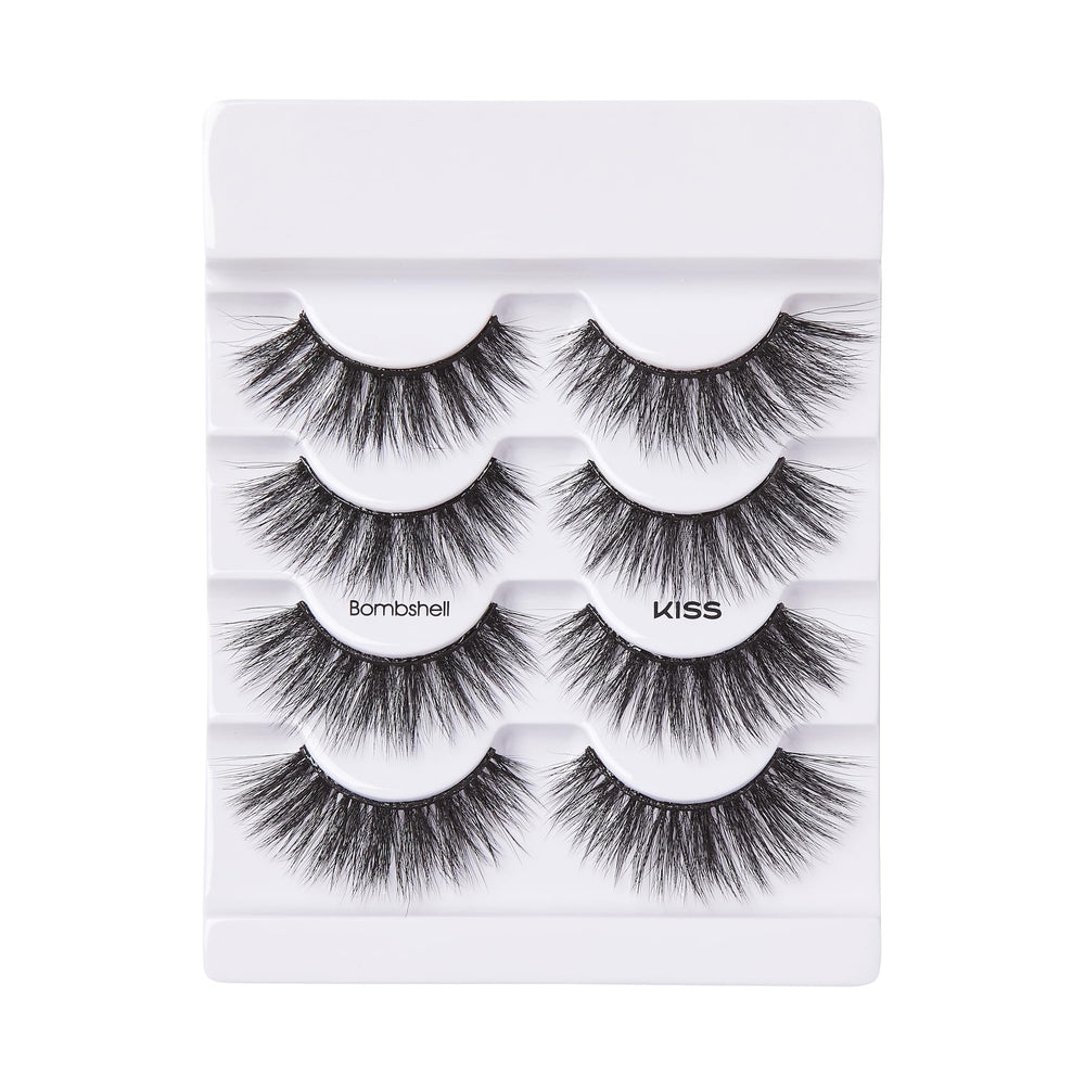 Kiss Triple Push-Up Bombshell 14mm punta dividida para volumen completo.