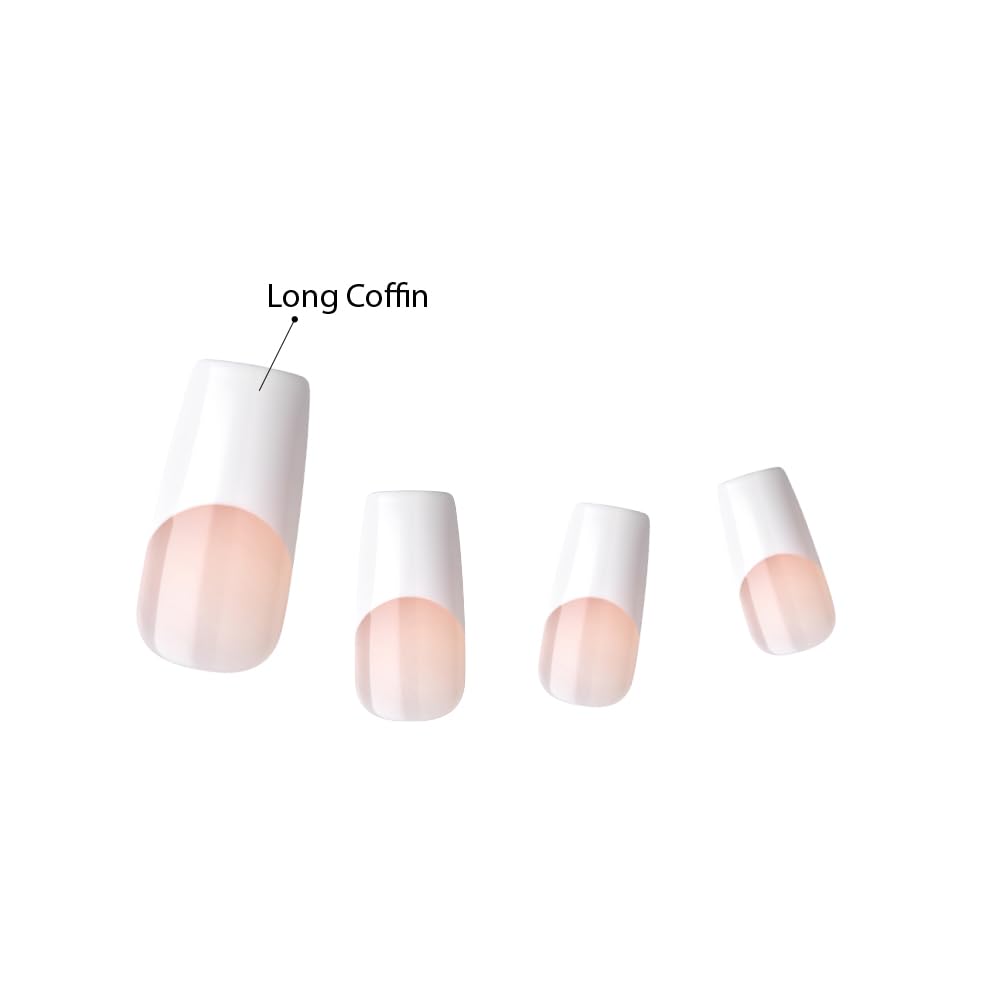 Uñas KISS ajuste ancho para un encaje cómodo en camas de uñas amplias.