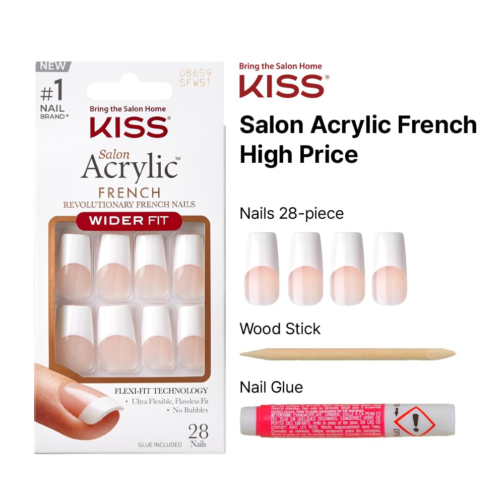 KISS palito de manicura incluido para aplicación fácil y pulido profesional.