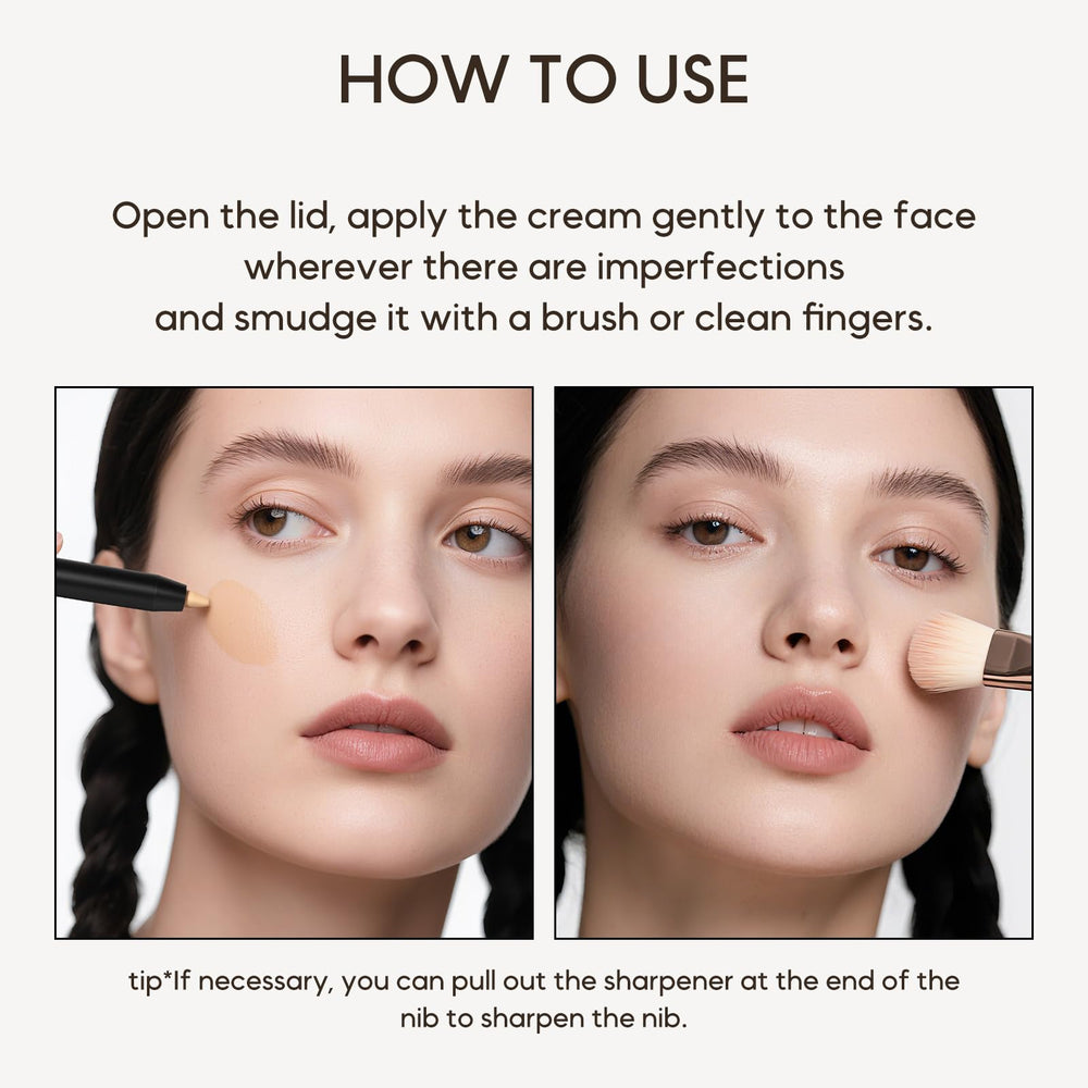 KISSIO Lápiz Corrector - uso en cejas y zonas faciales para iluminación