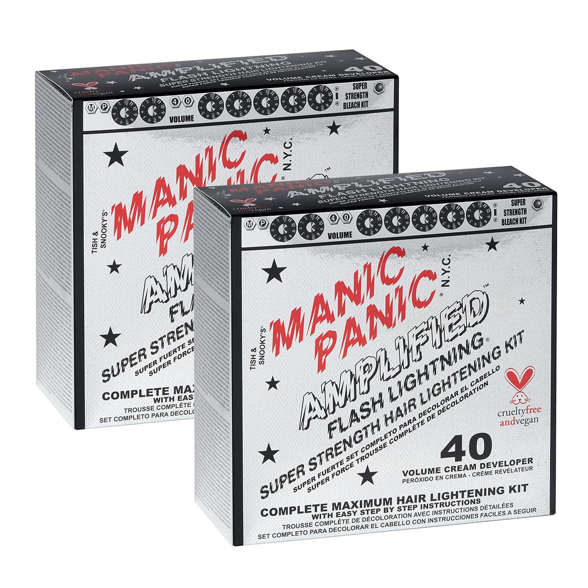 Kit éclairage Flash MANIC PANIC prêt à l’emploi pour éclaircissement capillaire.