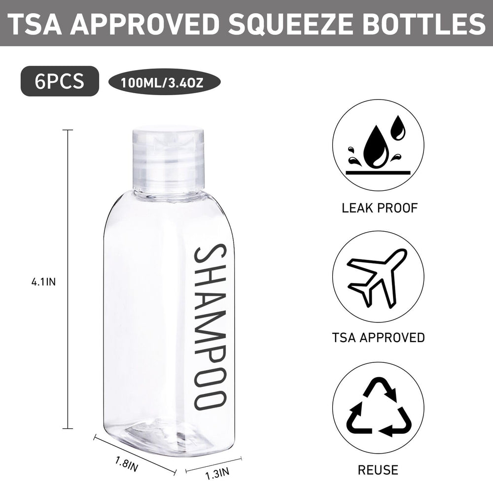 Botellas Kitchen GIMS de 100 ml para cabina y viaje fácil de llevar.