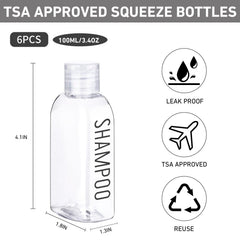 Botellas Kitchen GIMS de 100 ml para cabina y viaje fácil de llevar.