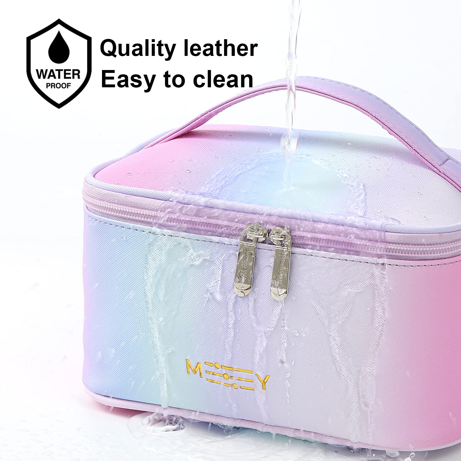 KITENROM bolsa impermeable de PU mantiene cosméticos secos y limpios.