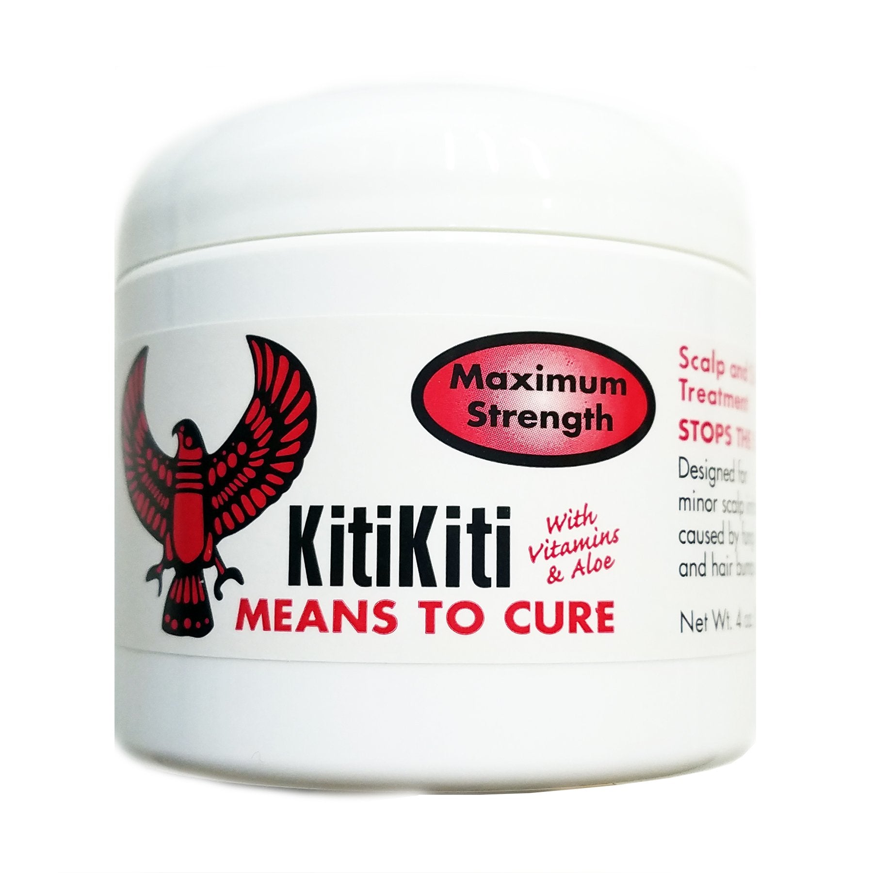 Kitikiti tratamiento cuero cabelludo y piel, bote 4 oz, nutre piel y cuero cabelludo con vitamina y aloe.