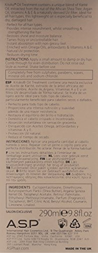 Kitoko aceite para el cabello, brillo y nutrición tras la aplicación.