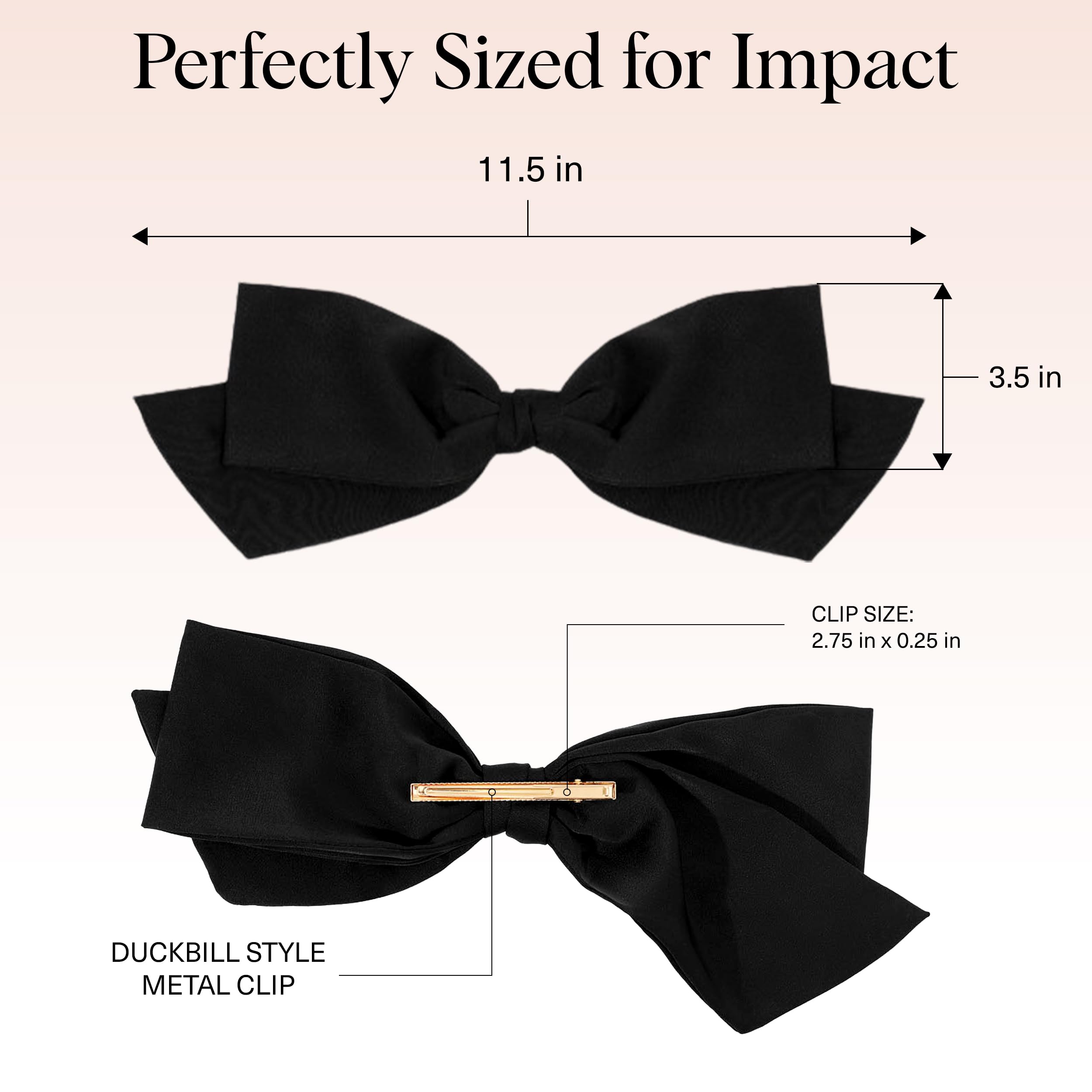 Acabado elegante del lazo negro para looks formales