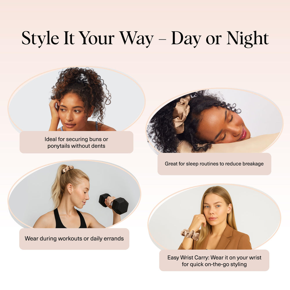 Kitsch coletas satinadas regalo perfecto para mujer amante de accesorios.