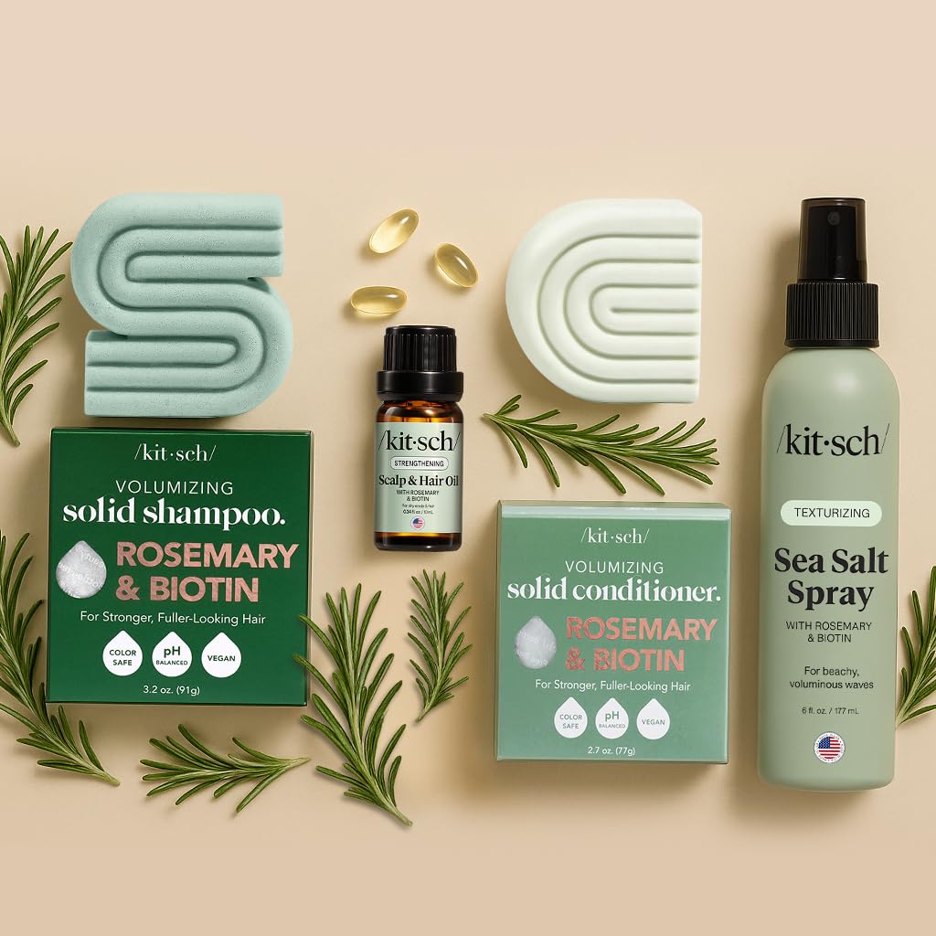 Kitsch Aceite Romero Cabello Cuidado prelavado para rutina de belleza