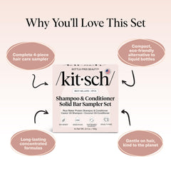 Kitsch barra acondicionador aceite de coco aporta hidratación profunda para el cabello.