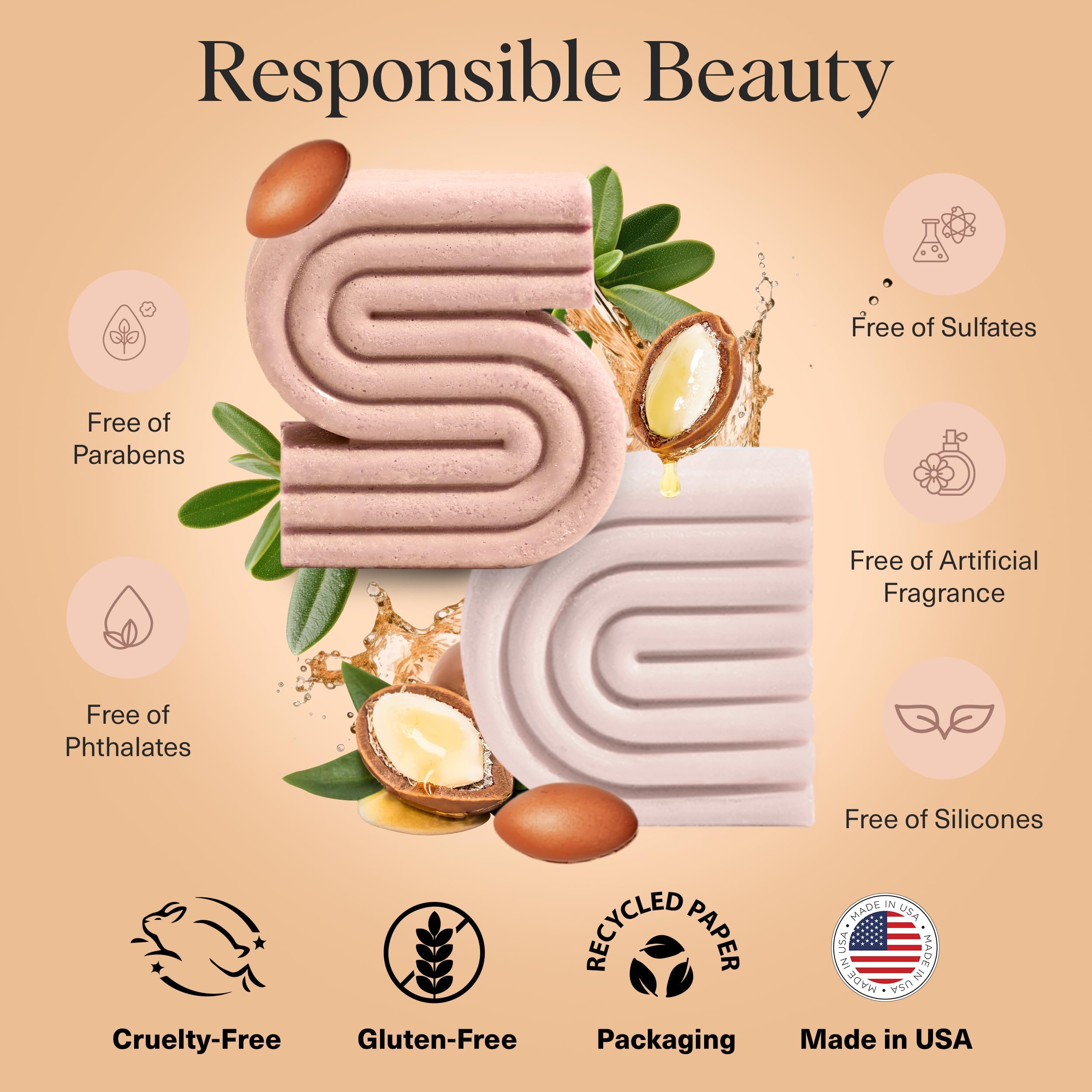 Kitsch barra acondicionador argán, vegano y sin sulfatos para color tratado.