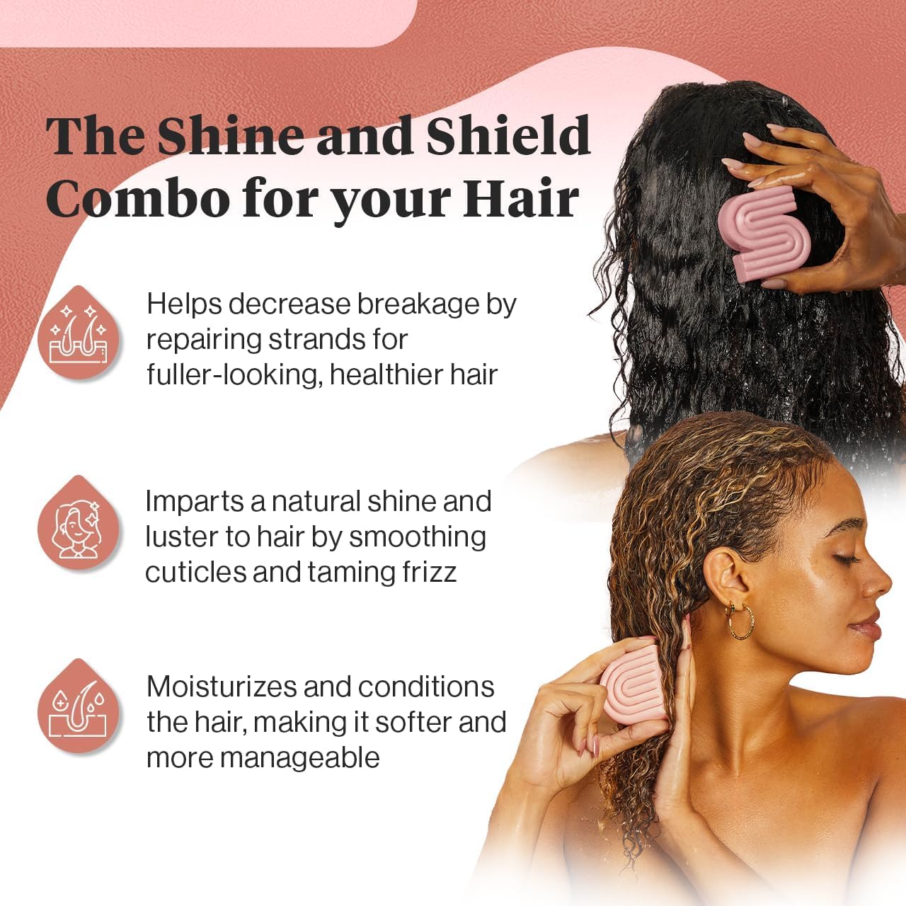 Kitsch barra acondicionador ricino suavidad y desenredo diario.