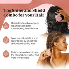 Kitsch barra acondicionador ricino suavidad y desenredo diario.