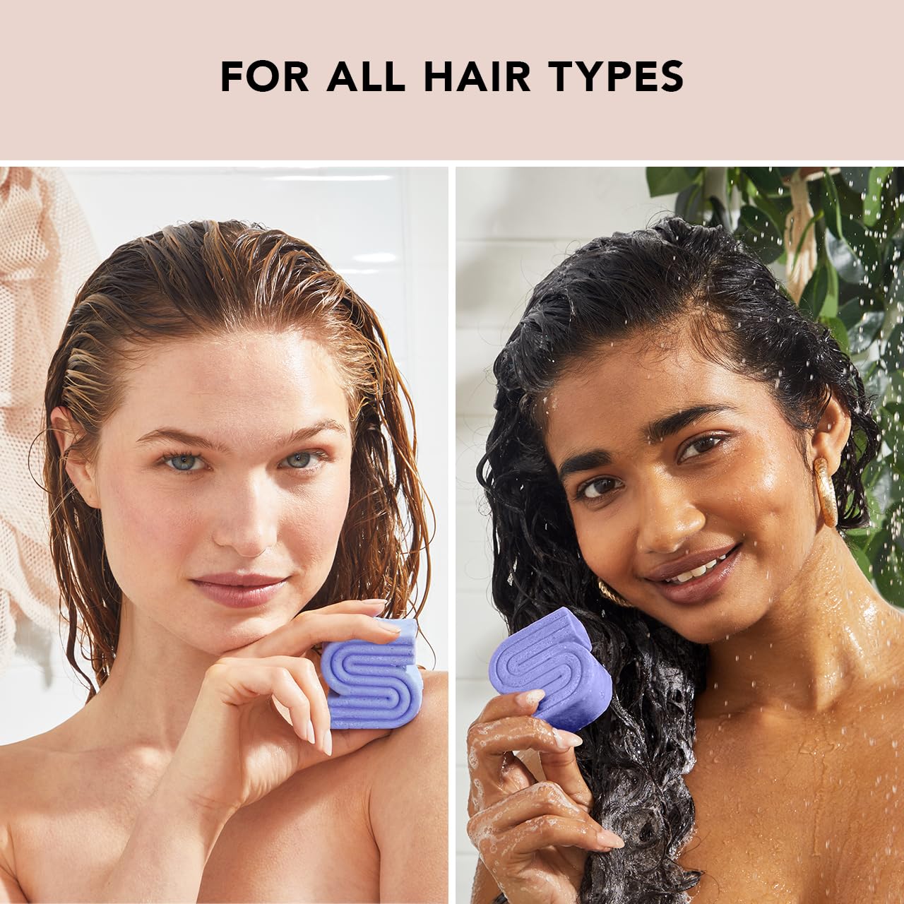 Kitsch barra en mano muestra textura cremosa para cabello rubio.