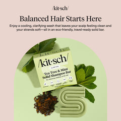 Kitsch barra de champú aroma mentolado para frescura