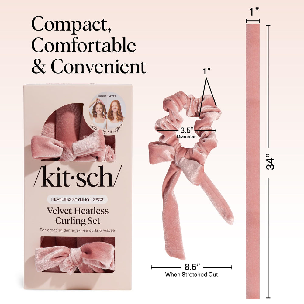 Kitsch barra Velvet de 34 pulgadas para rizos largos.