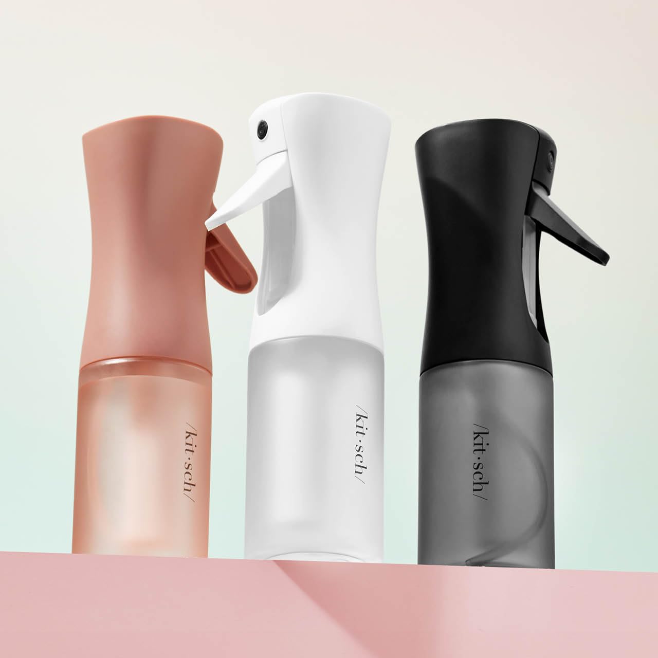 Kitsch botella recargable, evita productos espesos para un rendimiento consistente.