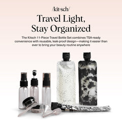 Botella spray de 30 ml Kitsch para viajar, uso cómodo y sin fugas