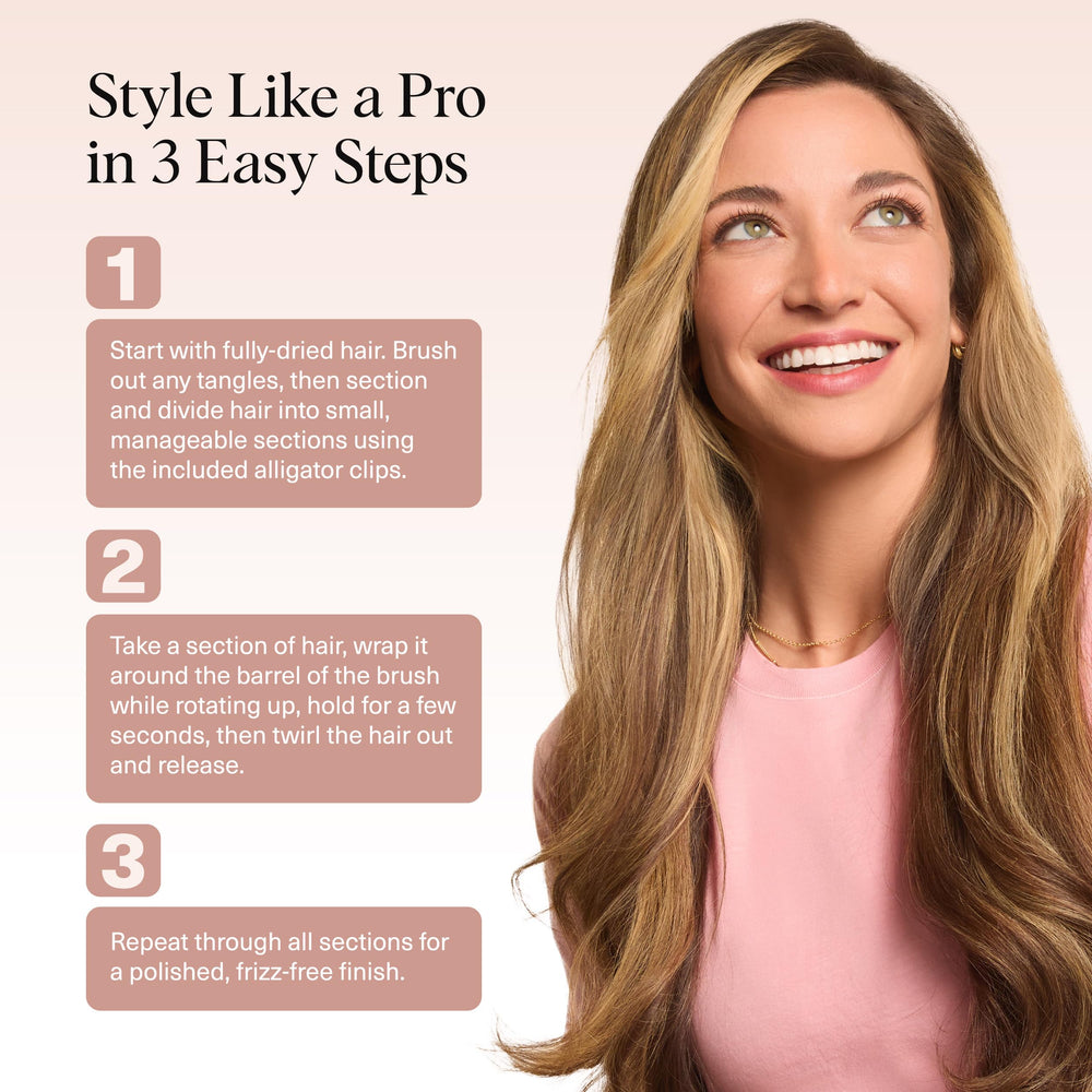 Temps de styling plus court grâce à la chaleur maîtrisée.
