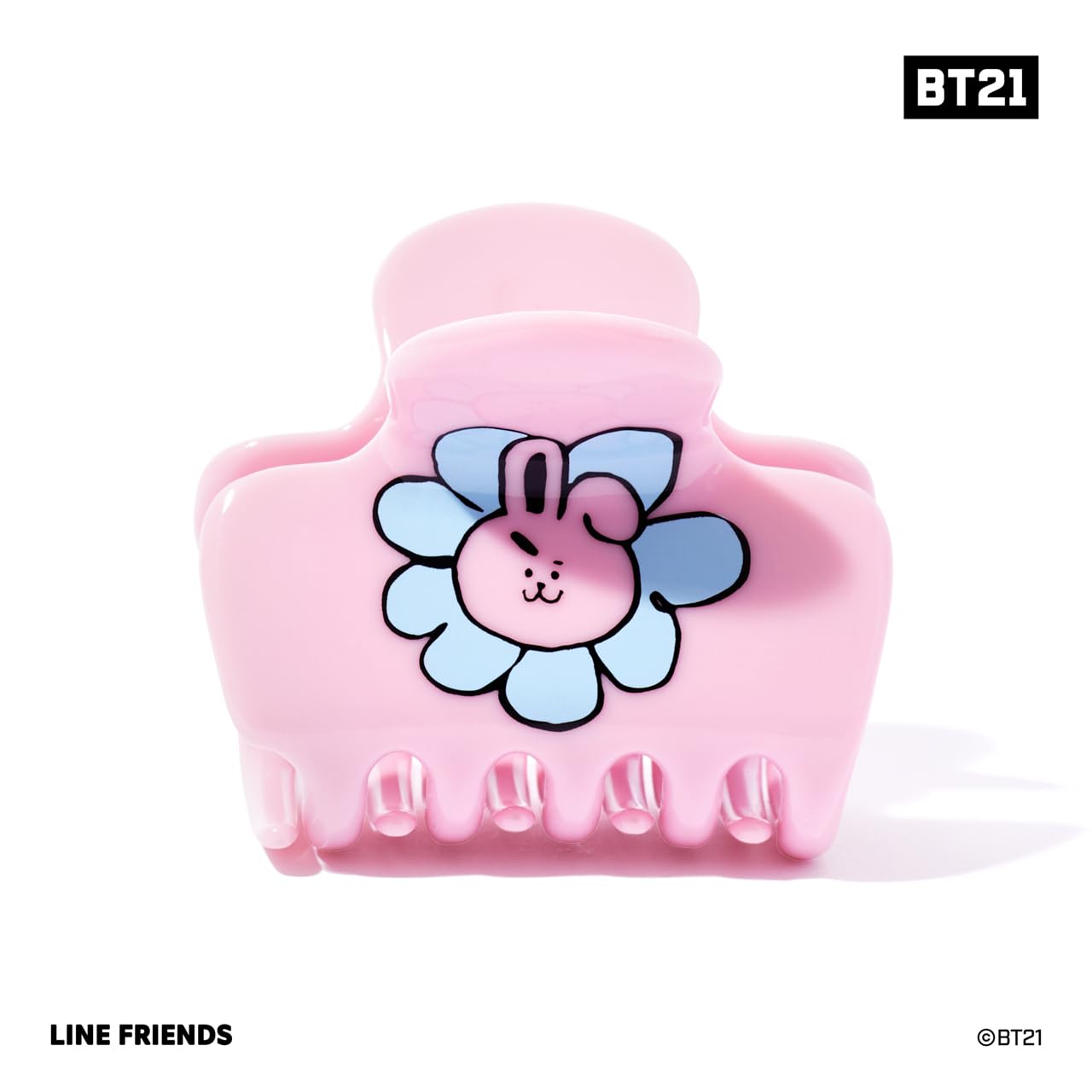Kitsch BT21 clip puffy medio colores vibrantes, aporta un toque divertido y versátil para cualquier peinado.