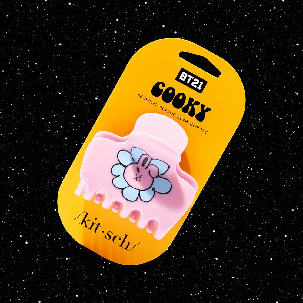 Kitsch BT21 clip puffy medio diseños BT21, añade personalidad a peinados recogidos o semirecogidos.