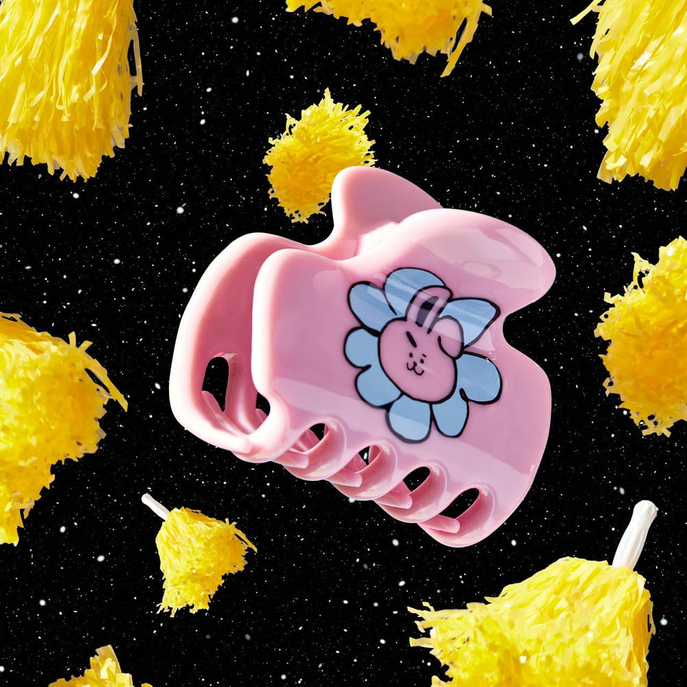 Kitsch BT21 clip puffy medio uso diario, ideal para cabello fino o grueso sin esfuerzo.