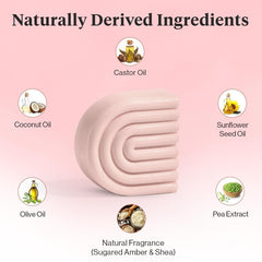 Kitsch Castor Oil Conditioner Bar after use showing smooth frizz control and shine.