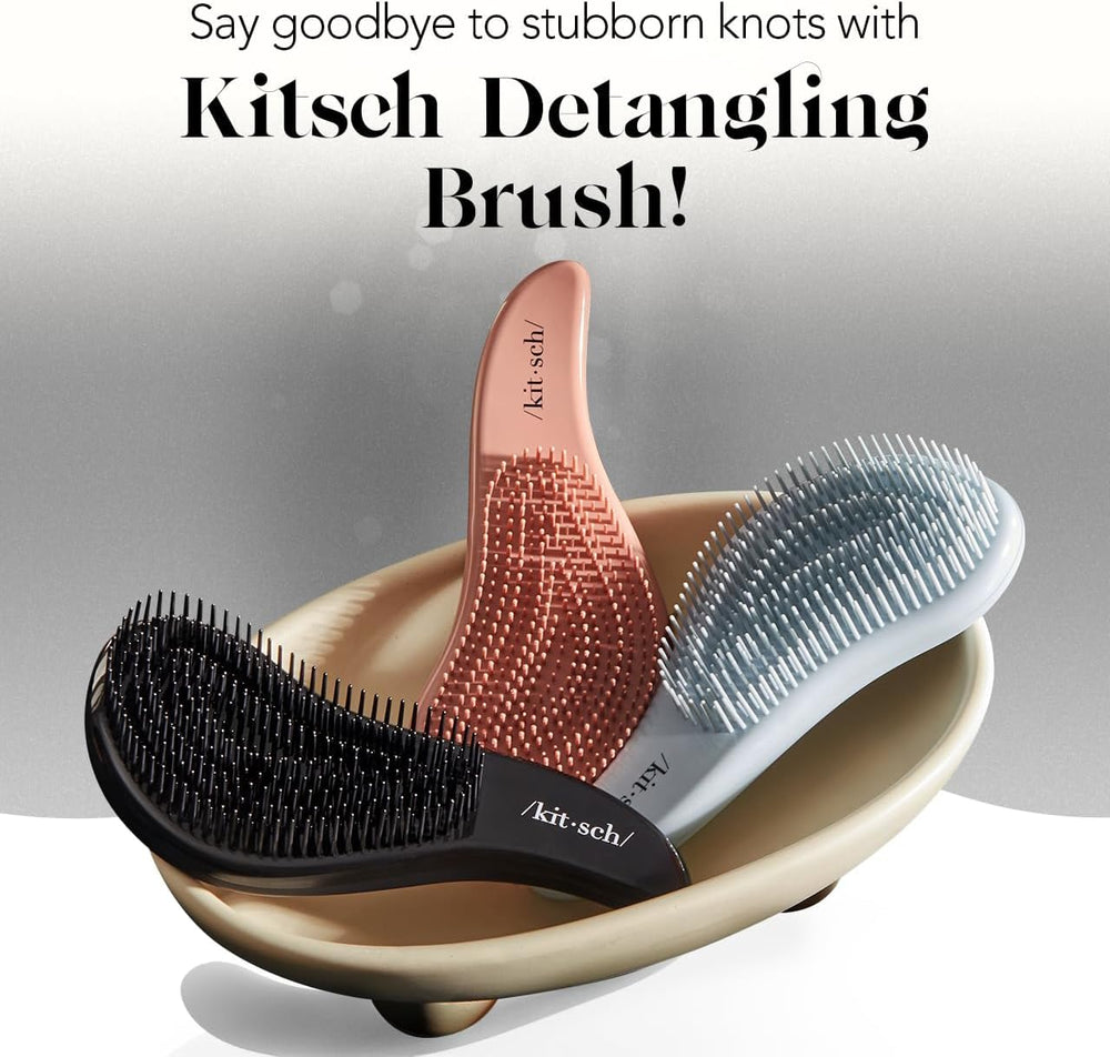 Kitsch cepillo desenredante para mujeres facilita cabellos lisos y texturizados