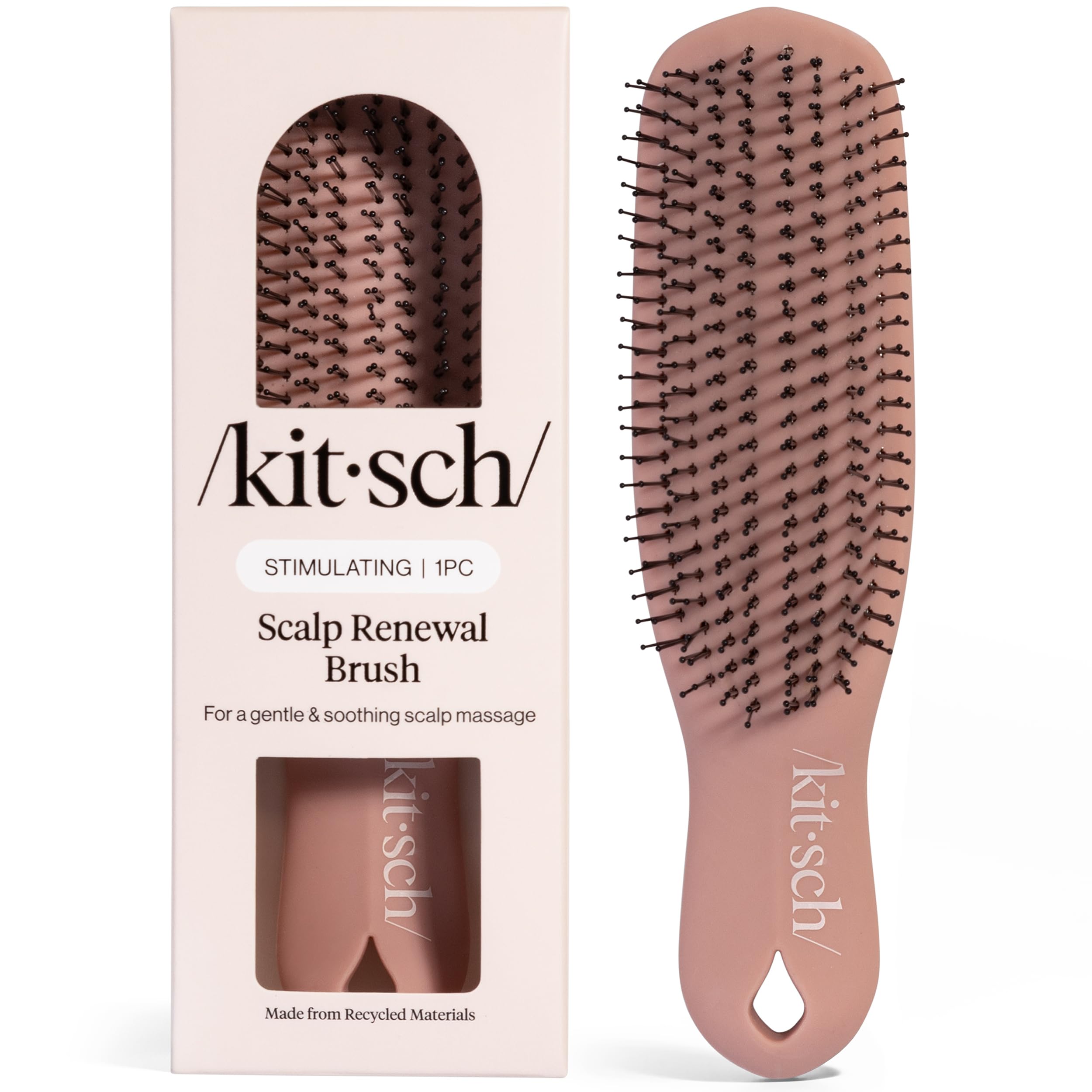 Kitsch Cepillo Renovación Cuero Cabelludo exfoliación suave para limpieza diaria.