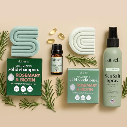 Kitsch champú en barra hecho en EE. UU. envase compacto