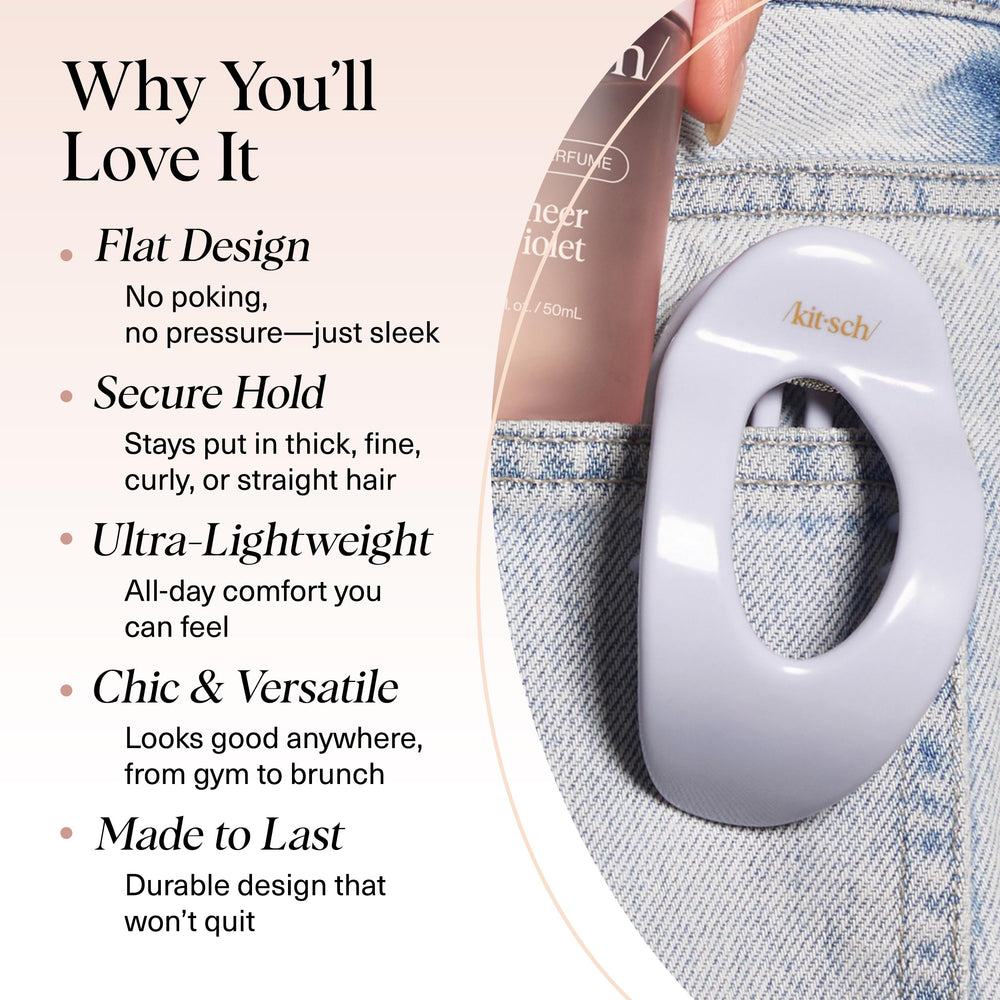 Kitsch Clip Plano ligero y cómodo para uso diario.