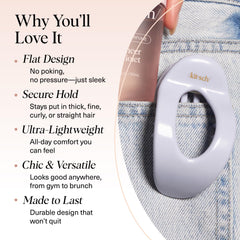 Kitsch Clip Plano ligero y cómodo para uso diario.