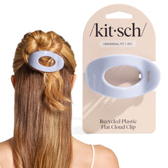 Kitsch Clip Plano para mujer, perfil elegante y acabado pulido.