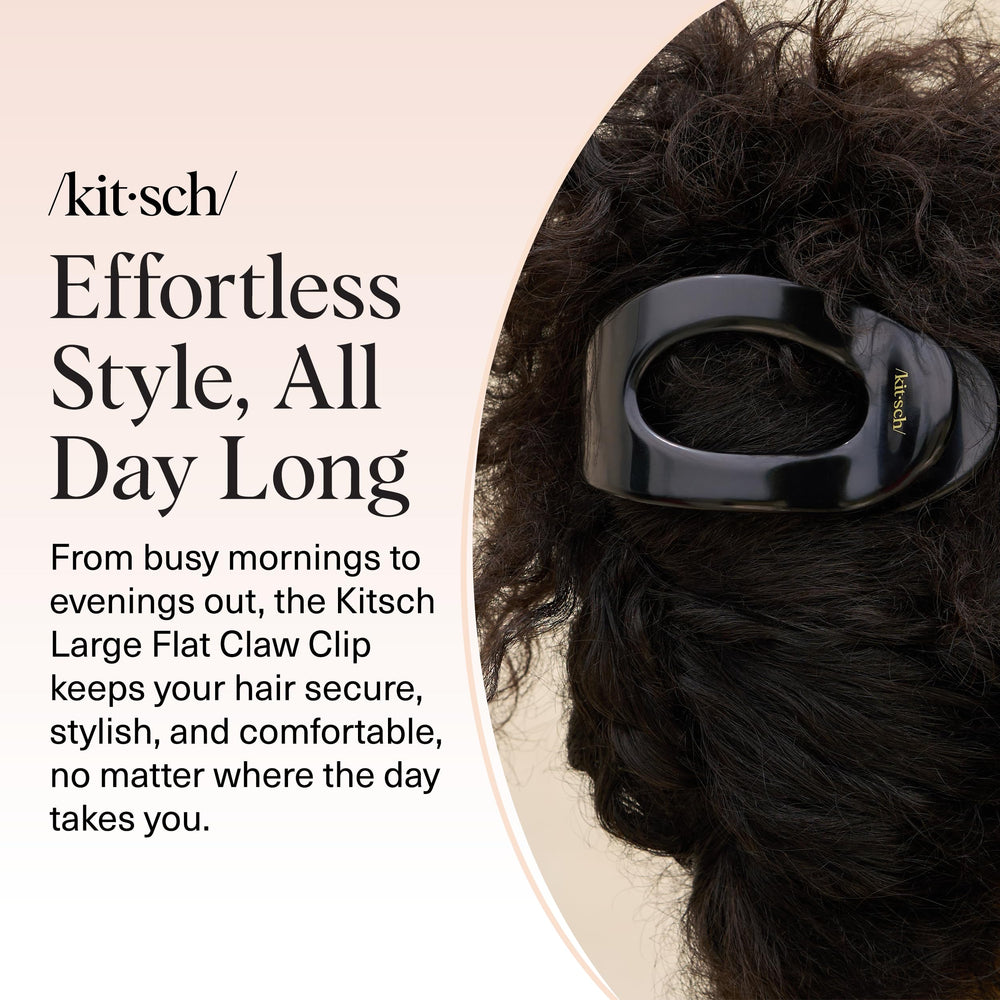 Kitsch clip plano para recogidos rápidos, estilo sin esfuerzo.