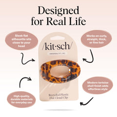 Kitsch clip plano mediano ideal para recogidos elegantes en el trabajo