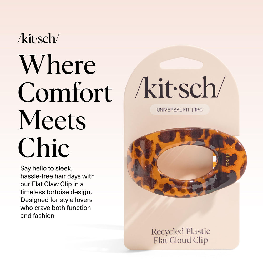 Kitsch clip plano mediano con agarre firme para todo tipo de cabello